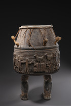Trommel einer "ntan" oder "ompe"- Band, Ghana, Ashanti, Größe: H: 60 cm (H: 23.6 inch), ID: 3052281 - 3/7