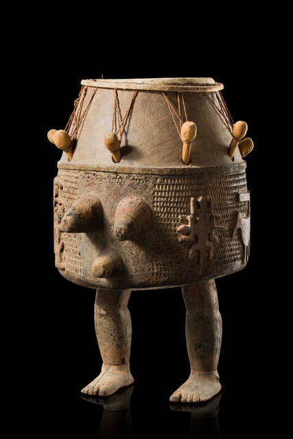 "Nntan" or "ompe" band drum, Ghana, Ashanti, Taille: H: 60 cm, ID: 3052281