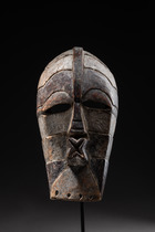 Weibliche "kifwebe" Maske "kikashi", D. R. Kongo, Songe, Größe: H: 30 cm (H: 11.8 inch), ID: 3052309 - 2/4