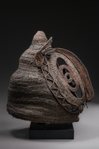Masque-corbeille en forme de casque "baba tagwa", Papouasie-Nouvelle-Guinée, Montagnes du Prince Alexandre - cours moyen du fleuve Sepik, Abelam, Taille: H: 38,5 cm (H: 15.2 inch), ID: 3052343 - 2/5