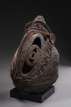 Masque-corbeille en forme de casque "baba tagwa", Papouasie-Nouvelle-Guinée, Montagnes du Prince Alexandre - cours moyen du fleuve Sepik, Abelam, Taille: H: 38,5 cm (H: 15.2 inch), ID: 3052343 - 3/5