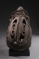 Masque-corbeille en forme de casque "baba tagwa", Papouasie-Nouvelle-Guinée, Montagnes du Prince Alexandre - cours moyen du fleuve Sepik, Abelam, Taille: H: 38,5 cm (H: 15.2 inch), ID: 3052343 - 5/5