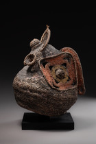 Helmförmige Korbmaske "baba tagwa", Papua-Neuguinea, Prinz-Alexander-Gebirge, Mittlerer Sepik, Abelam, Größe: H: 35 cm (H: 13.8 inch), ID: 3052344 - 2/4