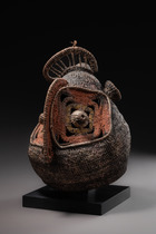 Helmförmige Korbmaske "baba tagwa", Papua-Neuguinea, Prinz-Alexander-Gebirge, Mittlerer Sepik, Abelam, Größe: H: 35 cm (H: 13.8 inch), ID: 3052344 - 4/4