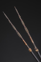 Two spears, Solomon Islands - Bougainville Island, Size: L: 271 cm (L: 106.7 inch), ID: 3052350 - 3/4