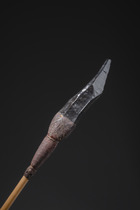 Spear with obsidian tip, Papua New Guinea - Bismarck Archipelago - Admirality Islands, Size: L: 154 cm 15,5 cm (obsidian) (L: 60.6 inch 6.1 inch (obsidian)), ID: 3052353 - 2/3