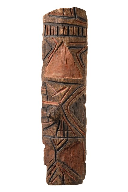 Objet rituel de fertilité "balum kemepe", Nouvelle-Guinée occidentale -Haut plateau central, Eipomek, village de Moknerkon, Eipo, Taille: H: 102 cm B: 26 cm (H: 40.2 inch B: 10.2 inch), ID: 3052374