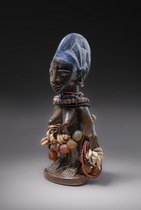 Figure jumelle féminine "ere ibeji", Nigéria, Yoruba, Abéokuta, Taille: H: 23,5 cm (H: 9.3 inch), ID: 3052497 - 2/6