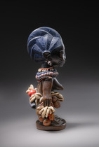 Figure jumelle féminine "ere ibeji", Nigéria, Yoruba, Abéokuta, Taille: H: 23,5 cm (H: 9.3 inch), ID: 3052497 - 4/6