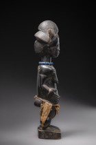 Figure féminine debout "blolo bla", Côte d'Ivoire, Baoulé, Taille: H: 43,5 cm (H: 17.1 inch), ID: 3052505 - 4/6