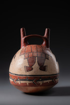 Récipient à double orifice avec être anthropomorphe, env. 200 -600 apr. J-C., Pérou, Nazca, Taille: H: 21 cm (H: 8.3 inch), ID: 3052526 - 5/6