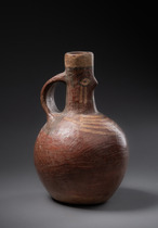 Récipient anthropomorphe, vers 400 apr. J.-C., Pérou, Huari (Wari), Taille: H: 16 cm (H: 6.3 inch), ID: 3052544 - 4/5