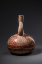 Récipient à anse-étrier, env. 400 - 600 apr. J.-C., Pérou, Moche, Taille: H: 19 cm (H: 7.5 inch), ID: 3052550 - 4/6