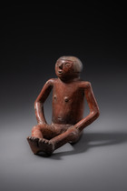 Sitzende weibliche Figur, ca. 800 - 1200 n. Chr., Kolumbien, Narino, Größe: H: 13 cm (H: 5.1 inch), ID: 3052557 - 3/6