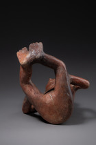 Sitzende weibliche Figur, ca. 800 - 1200 n. Chr., Kolumbien, Narino, Größe: H: 13 cm (H: 5.1 inch), ID: 3052557 - 6/6