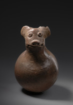 Vase à anse en ruban Jaguar, env. 200 av. J.-C. - 600 ap. J.-C., Pérou, Vicus, Taille: H: 21,5 cm (H: 8.5 inch), ID: 3052533 - 2/6