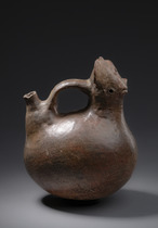 Vase à anse en ruban Jaguar, env. 200 av. J.-C. - 600 ap. J.-C., Pérou, Vicus, Taille: H: 21,5 cm (H: 8.5 inch), ID: 3052533 - 4/6