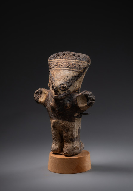 Adorante debout, vers 1100 - 1400 ap. J.-C., Pérou, Chancay, Taille: H: 16  cm (H: 16  cm), ID: 3052523