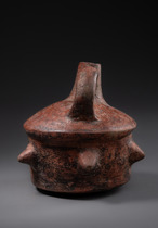 Récipient à anse avec des excroissances en forme d'épines, vers 800 apr. J.-C., Colombie, Calima, Taille: H: 12,5 cm (H: 4.9 inch), ID: 3052553 - 2/6
