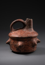Récipient à anse avec des excroissances en forme d'épines, vers 800 apr. J.-C., Colombie, Calima, Taille: H: 12,5 cm (H: 4.9 inch), ID: 3052553 - 3/6