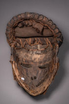 Deformation mask "mbuya ya mbangu", D. R. Congo, Pende, Size: H: 31 cm (H: 12.2 inch), ID: 3052357 - 5/5