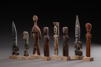Eight "aklama kpakpewo" figures (helper spirits), Togo, Ada, Size: H: 23,5 cm - 14,5 cm (H: 9.3 inch - 5.7 inch), ID: 3052364 - 2/4