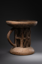 Round stool, Zambia, Tonga, Size: H: 22,5 cm D: 22 cm (H: 8.9 inch D: 8.7 inch), ID: 3052376 - 2/6
