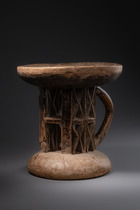 Round stool, Zambia, Tonga, Size: H: 22,5 cm D: 22 cm (H: 8.9 inch D: 8.7 inch), ID: 3052376 - 3/6