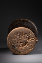 Round stool, Zambia, Tonga, Size: H: 22,5 cm D: 22 cm (H: 8.9 inch D: 8.7 inch), ID: 3052376 - 6/6
