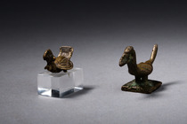 Nine goldweights, Ghana, Ashanti, Size: H: 0,8 cm -3 cm (H: 0.3 inch -1.2 inch), ID: 3052377 - 2/9
