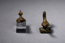 Nine goldweights, Ghana, Ashanti, Size: H: 0,8 cm -3 cm (H: 0.3 inch -1.2 inch), ID: 3052377 - 5/9