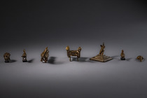 Nine goldweights, Ghana, Ashanti, Size: H: 0,8 cm -3 cm (H: 0.3 inch -1.2 inch), ID: 3052377 - 8/9