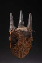 Anthropomorphic face mask "mbuya", D. R. Congo, Pende, Size: H: 25 cm (H: 9.8 inch), ID: 3052373 - 4/4