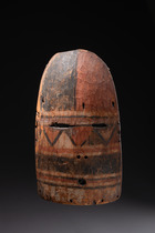 Anthropomorphe Maske, D. R. Kongo, Bakwa Luntu / Mbole, Größe: H: 28 cm (H: 11.0 inch), ID: 3052371 - 4/6