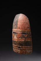Anthropomorphe Maske, D. R. Kongo, Bakwa Luntu / Mbole, Größe: H: 28 cm (H: 11.0 inch), ID: 3052371 - 5/6