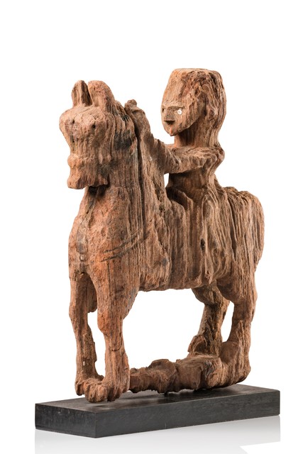 Figure de cavalier, Népal, Taille: H: 26,5 cm (H: 10.4 inch), ID: 3052389
