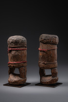 Standing pair of figures, Togo, Losso, Size: H: 17 cm (H: 6.7 inch), ID: 3052387 - 2/4