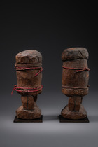 Standing pair of figures, Togo, Losso, Size: H: 17 cm (H: 6.7 inch), ID: 3052387 - 3/4