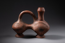 Zwei Doppelgefäße, D. R. Kongo, Teke, Größe: H: 17 cm & 21 cm (H: 6.7 inch & 8.3 inch), ID: 3052446 - 5/9