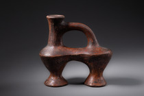 Zwei Doppelgefäße, D. R. Kongo, Teke, Größe: H: 17 cm & 21 cm (H: 6.7 inch & 8.3 inch), ID: 3052446 - 8/9