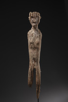 Figure debout "hampatong", Indonésie - Bornéo, Dayak, Taille: H: 94 cm (H: 37.0 inch), ID: 3052394 - 2/5