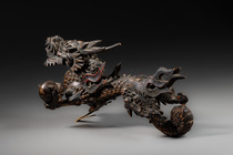 Ornement de casque de samouraï "maedate" en forme de dragon, époque Edo (1603 - 1868), Japon, Taille: L: 27 cm (L: 10.6 inch), ID: 3052769 - 4/6