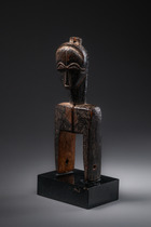 Anthropomorphic heddle pulley, Côte d'Ivoire, Baule, Size: H: 21 cm (H: 8.3 inch), ID: 3052380 - 2/4