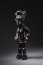 Standing female figure, Ghana, Akan, Size: H: 33,5 cm (H: 13.2 inch), ID: 3052382 - 7/7