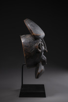 Anthropomorphic mask, Cameroon Grassfields, Bamum, Size: H: 40 cm (H: 15.7 inch), ID: 3052511 - 2/5