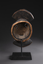 Anthropomorphic mask, Cameroon Grassfields, Bamum, Size: H: 40 cm (H: 15.7 inch), ID: 3052511 - 5/5