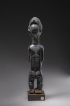 Standing male figure "blolo bian", Côte d'Ivoire, Baule, Size: H: 44,5 cm (H: 17.5 inch), ID: 3052506 - 5/5