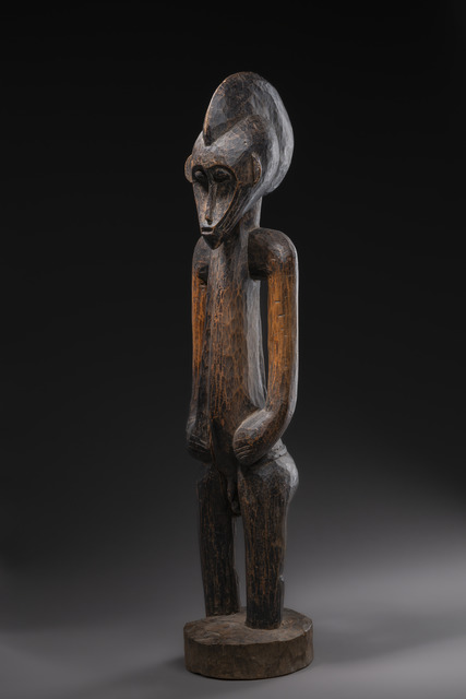 Standing male figure "doogélé", Côte d'Ivoire, Senufo, Size: H: 88,5 cm (H: 34.8 inch), ID: 3052396