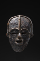 Miniature mask "ma go", Côte d'Ivoire, Dan / Mano, Size: H: 13,5 cm (H: 5.3 inch), ID: 3052404 - 3/4