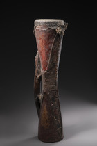 Tambour à main "kundu", Papouasie-Nouvelle-Guinée - Sepik, Taille: H: 75 cm (H: 29.5 inch), ID: 3052420 - 2/7